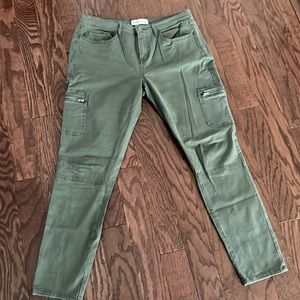Mudd FLX Stretch Utility Skinny Army Green